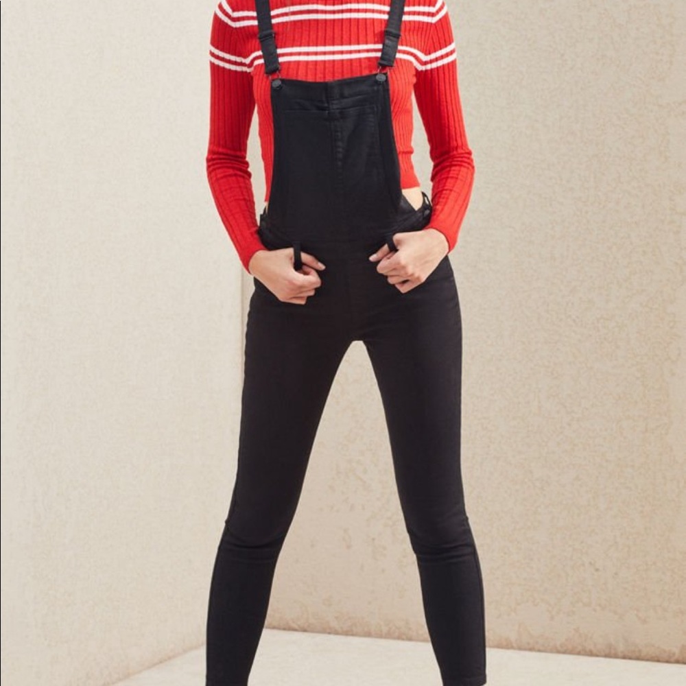 PacSun Leland Black Overalls